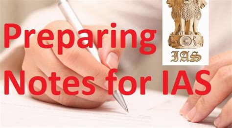 How To Prepare Notes For Ias And Other Exams