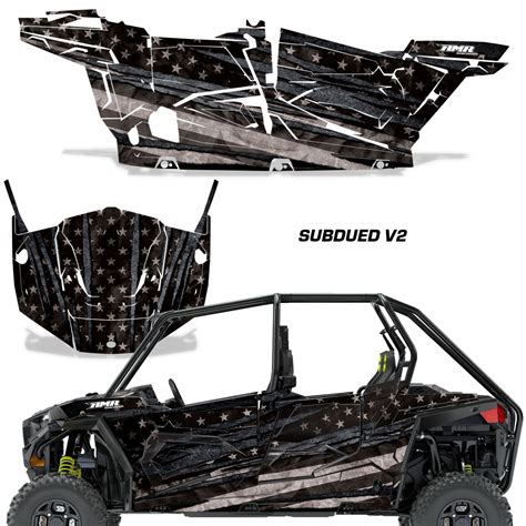 Polaris Rzr 900s1000s 4 Door Utv Graphic Wrap Kit 2015 2020