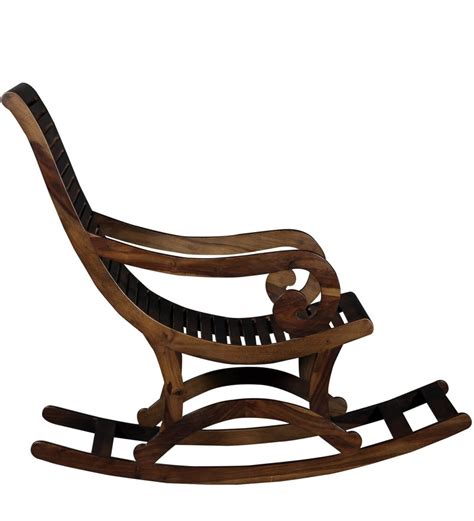 Buy Wellesley Solid Wood Rocking Chair In Provincial Teak Finish By