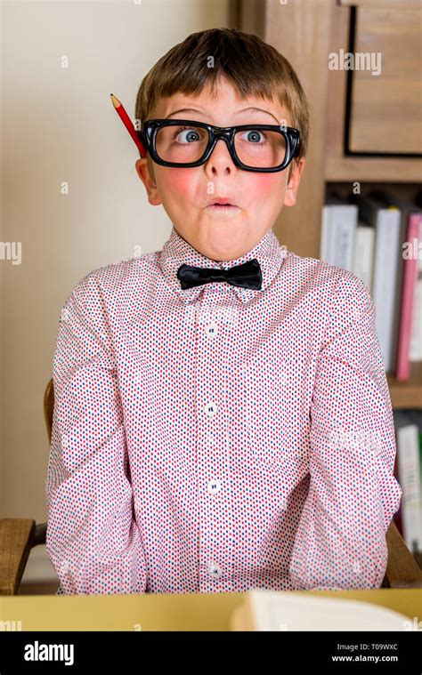 Nerdy Kid Glasses Hi Res Stock Photography And Images Alamy