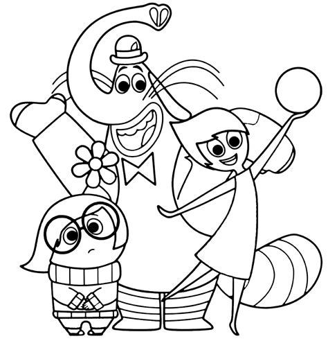 Inside Out Coloring Page Coloring Page For Kids Coloring Home