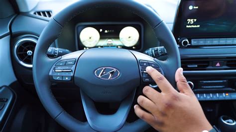 2022 Hyundai Kona Limited Steering Wheel Features Youtube