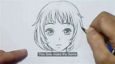 Draw Girl Face And Hair In Cute Style How To Draw Manga