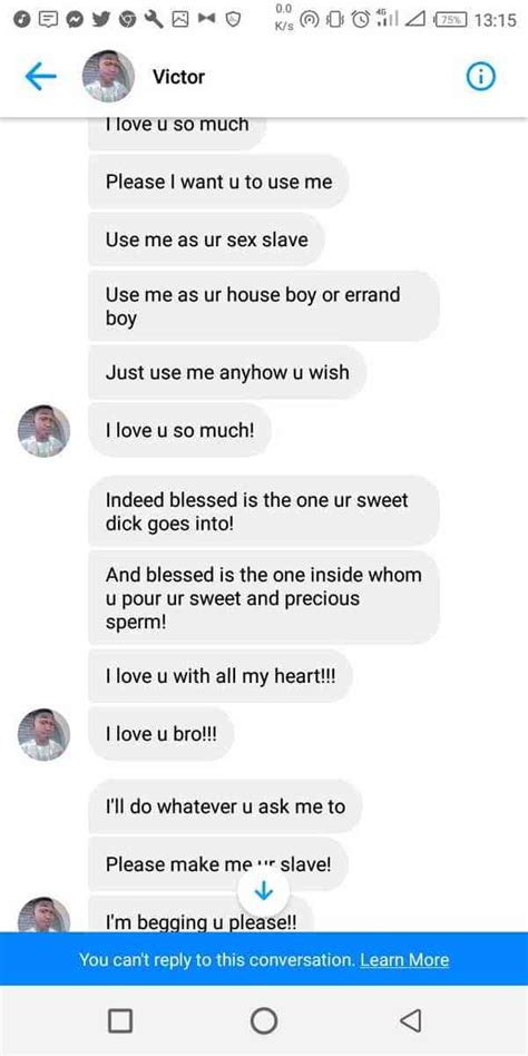 Nigerian Man Shares Chat From Gay Man Begging Him For Sex