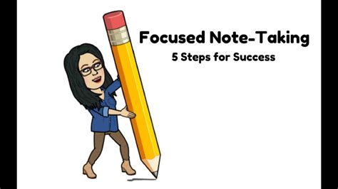 Focused Note Taking 5 Steps For Success Youtube