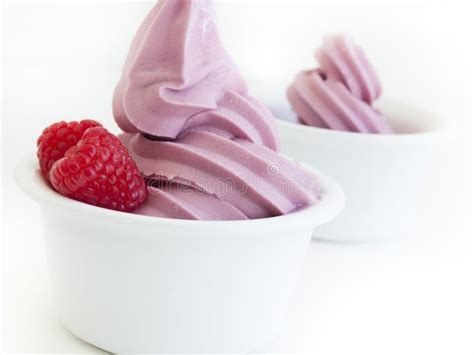Frozen Soft Serve Yogurt Stock Image Image Of Milk White 25490035
