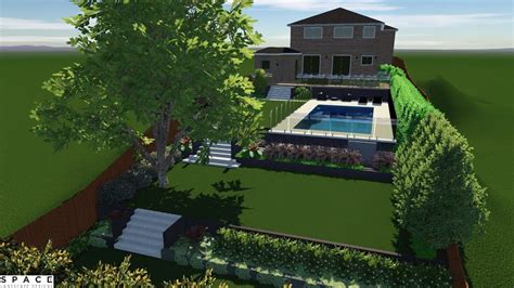 Terraced Backyard With Swimming Pool And Large Entertaining Area Youtube
