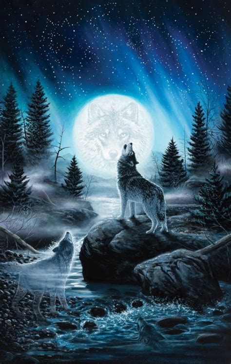 Mystical Wolf Wallpaper Galaxy Rehare