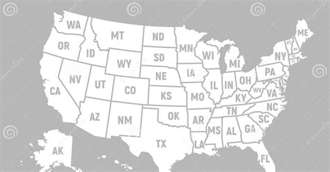 Usa Map With State Names And Abbreviations My Xxx Hot Girl