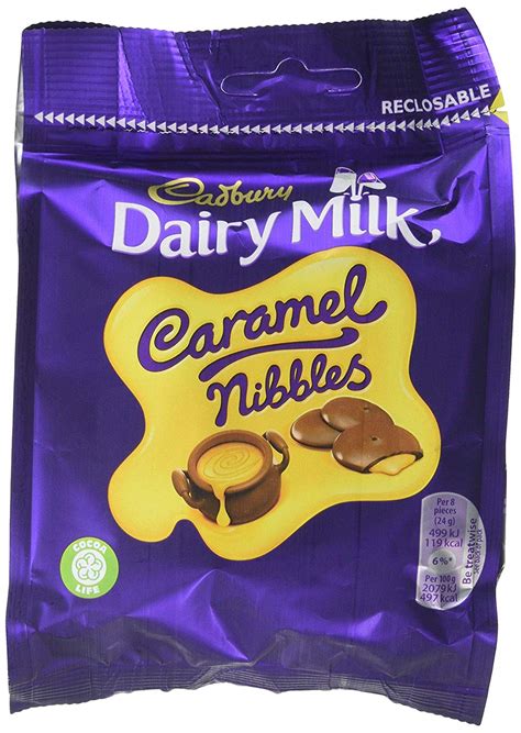 Cadbury Dairy Milk Caramel Nibbles Chocolate Bag G Approved Food