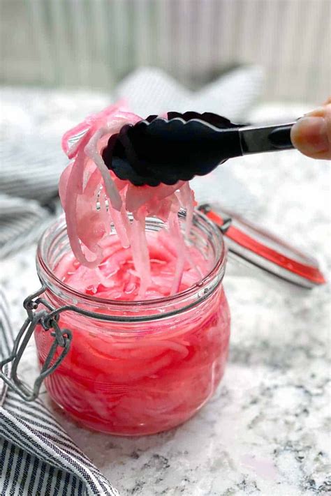 If you love onions, but find raw onion too acrid, there's an easy, quick way to tame the bite: Quick Pickled Red Onions | Recipe | Pickled red onions ...