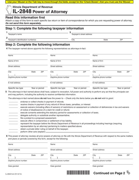 Free Illinois Power Of Attorney Forms Word Pdf Eforms