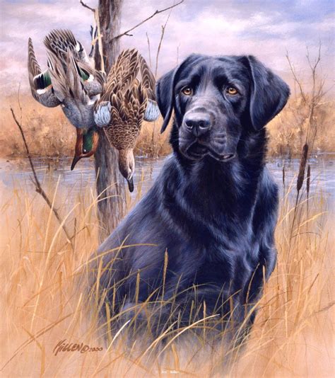 Captivating Black Lab Duck Hunting Painting A Stunning Artwork For