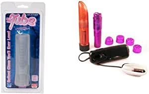 Doc Johnson The Tube Clear Multi Product Value Bundle Sex Toy Kit