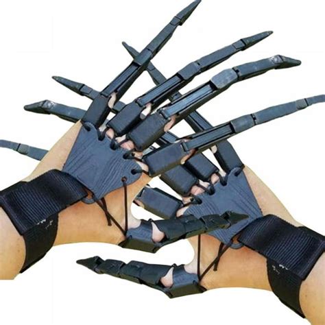 Topumt Halloween Articulated Fingers Gloves Extensions With Flexible