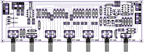 A quality tone control circuit using opamp and few passive components. Stereo Tone Control with Line In + Microphone Mixer ...