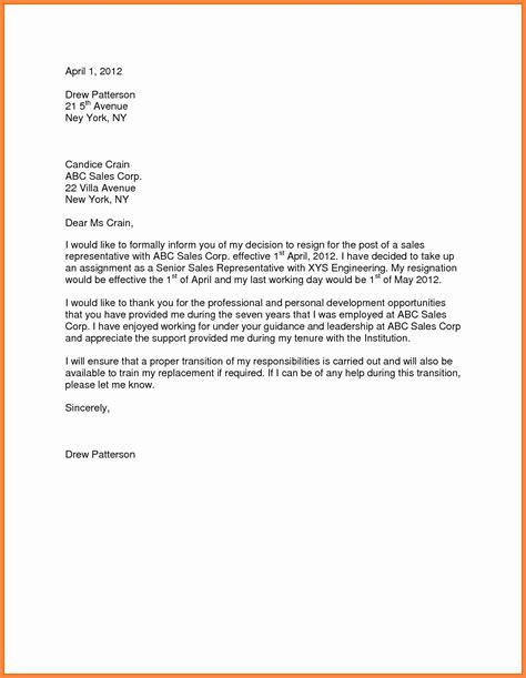 Use a resignation letter template and replace the direct supervisor and employer's contact information in the letter heading. Resignation Letter 30 Days Notice Lovely 9 Resignation ...