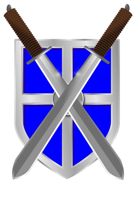Transparent Sword Cross Png Shield And Sword Clipart Png Full Size