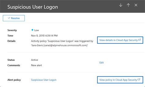 Microsoft cloud app security is a cloud access security broker (casb). Alert policies in the security and compliance center ...