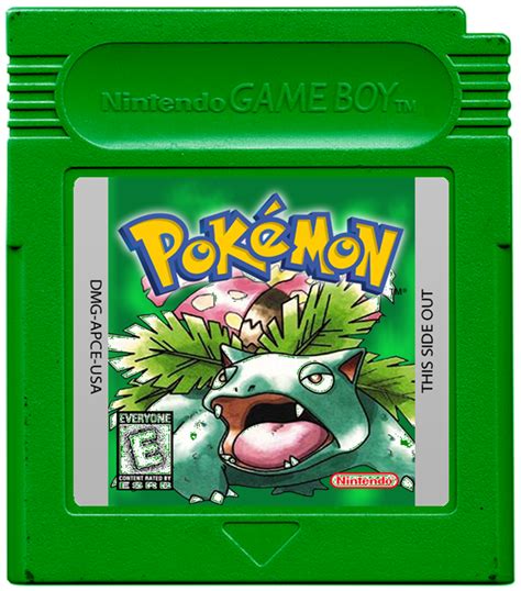 Pokemon Green Gameboy Cartridge By Alex 553 On Deviantart In 2023