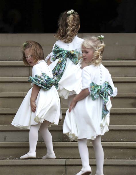 Princess Charlotte Takes Tumble At Princess Eugenies Royal Wedding