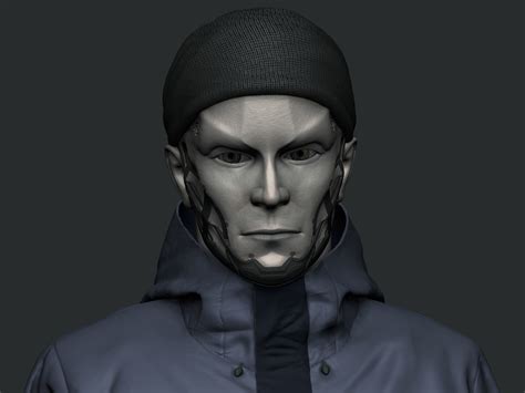 Humanoid Man In Jacket 3d Model Cgtrader