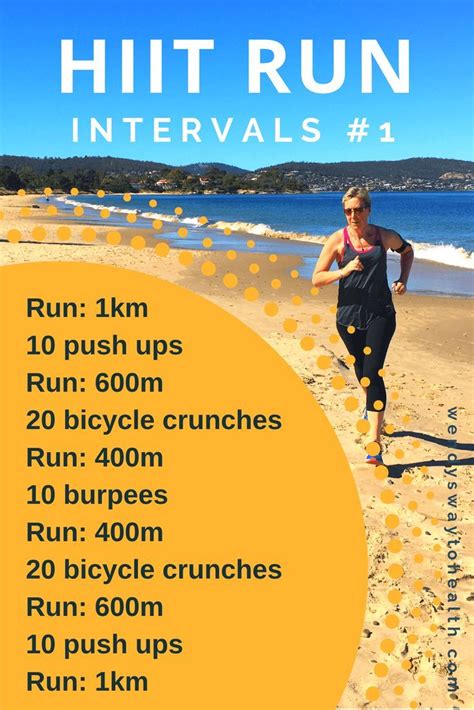 hiit run workouts 1 a running workout by wendys way to health hiit running interval