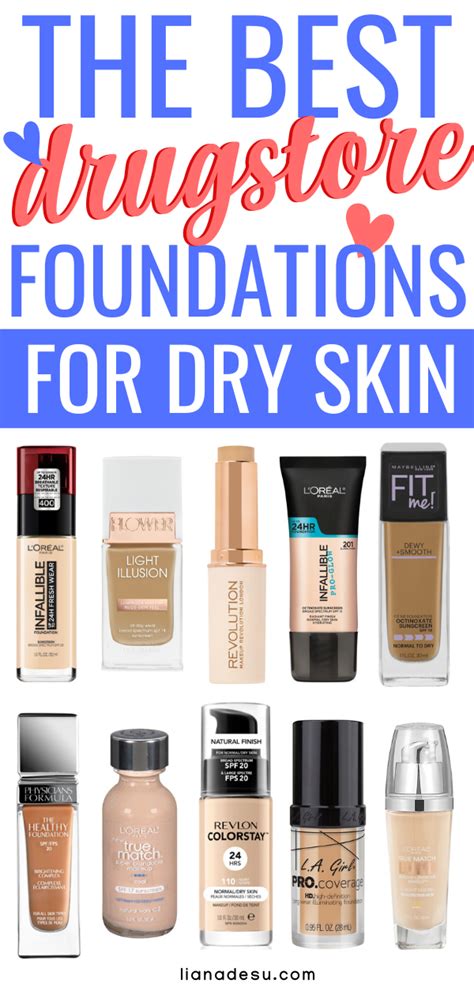 10 Best Drugstore Foundations For Dry Skin Stay Hydrated All Day