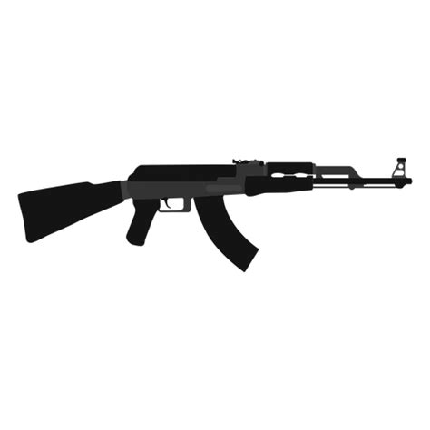 Ak 47 Assault Rifle Flat Icon Transparent Png And Svg Vector File