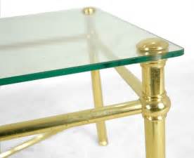 Mid century hollywood regency gold metal & glass coffee table (avbjw3) please email us for a shipping quote. Antiques Atlas - Brass Coffee Table With Glass Top
