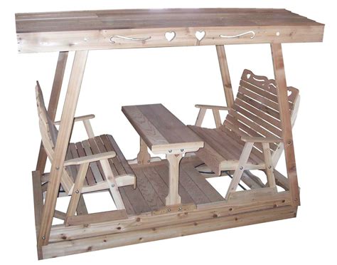 A glider swing can provide a really peaceful afternoon on a warm summer's day, and adding a canopy to the top can prevent you from getting too warm. Glider Swing With Canopy & Sears Garden Oasis Four Person ...