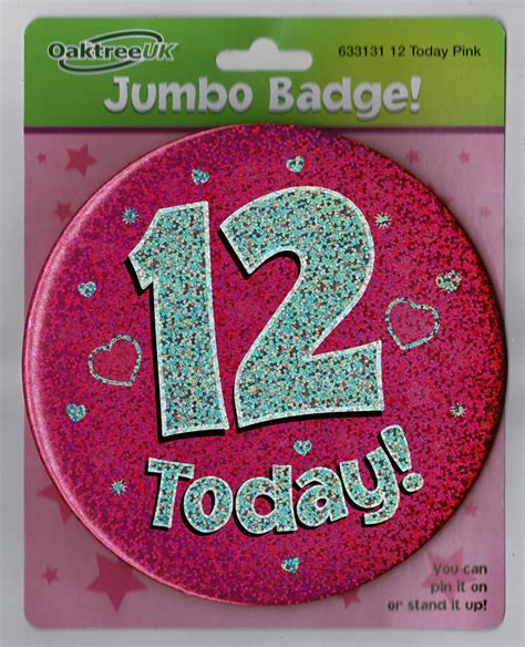 Jumbo Large Birthday Badges All Ages 1st 2nd 3rd 4th 5th6th7th8th9th10th13th18th