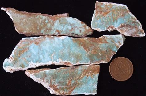4 Stabilized Royston Turquoise Slabs