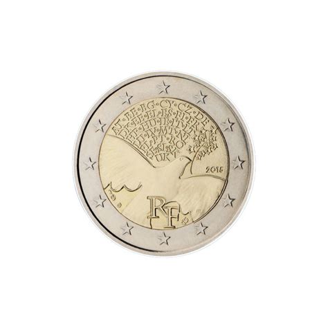 France 2015 2 Euro Commémorative Paix En Europe