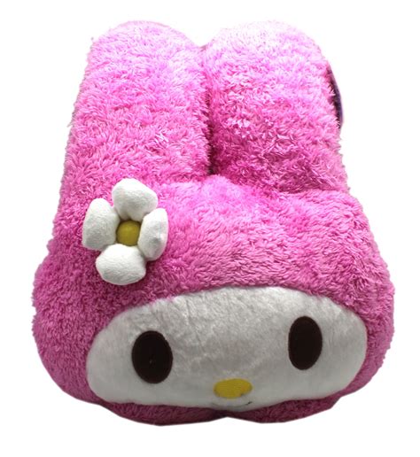 Sanrios My Melody Pink Hat Soft And Snuggly Kids Plush Pillow 14in