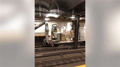 Subway Service Restored After Debris Thrown On Tracks Derails Train In