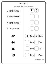 place  worksheets activity sheets  kids math worksheets
