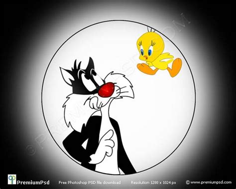 Free Cartoon Vectors Tweety And Sylvester