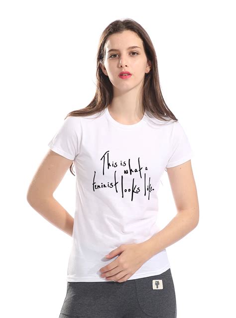 this is what a feminist looks like t shirts for women cotton short sleeve euro size top o neck