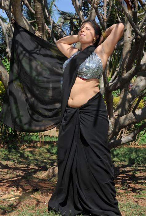 Hot Telugu Actress Sunakshi Spicy Saree Navel Show New Stills Hot