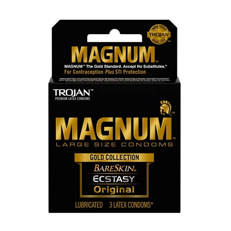Trojan Magnum Large Size Gold Collection Condoms Pack