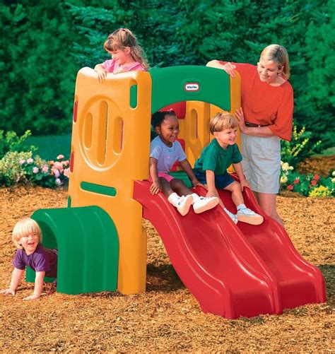 Buy Twin Slide Tunnel Climber Outdoor Play Gym At Mighty Ape Nz