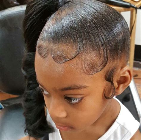 Those Edges On A Little Girl Fantastic Hairstyle Pinterest