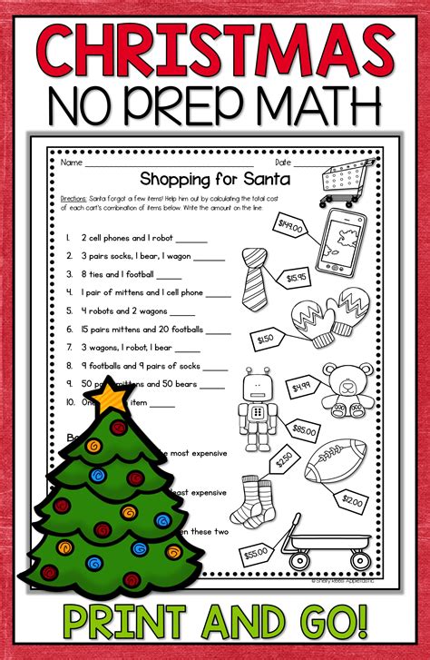 Christmas worksheets for teaching and learning in the classroom or at home. Christmas Math Worksheets | Christmas math worksheets ...