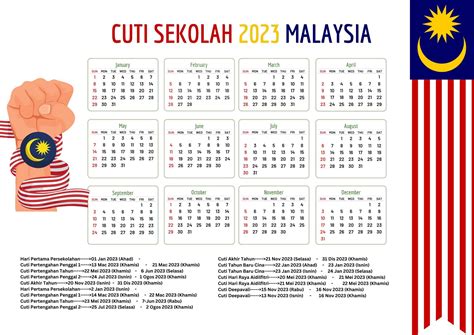 Cuti Sekolah 2023 Kalendar Malaysia ️