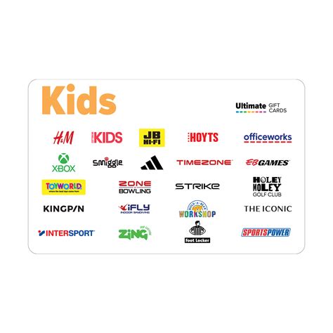 50 Ultimate Kids T Card Shopping