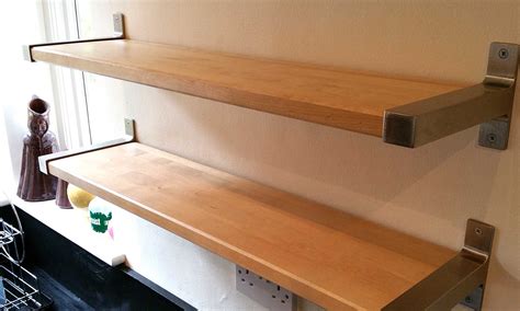 Ikea Ekby Shelves Using Reclaimed Solid Birch Gosforth Handyman