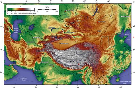 Topographic Map Of Asia Cinemergente