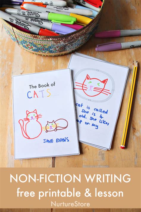 Non Fiction Writing Lesson Plan And Printable Book Template Laptrinhx