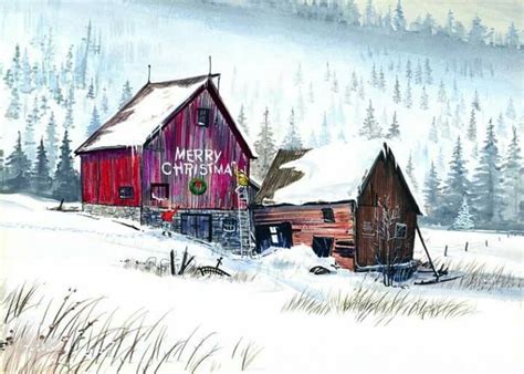 20 Best Country Scene Holiday Cards Images On Pinterest